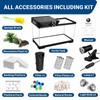 GOZILLA Turtle Tank Kit(Tank+Lamp+Filter), Upgrade PC Turtle Tank Starter Kit