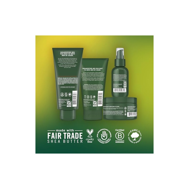 Shea Moisture Complete Beard Kit All Natural Ingredients Maracuja Oil