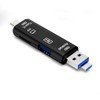 SD Card Reader, Dual Connector USB C Card Reader USB