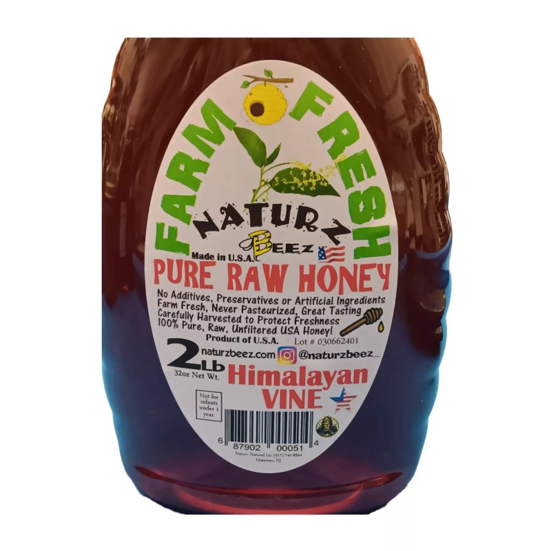Naturz BEEZ RAW HONEY Himalayan Vine 32oz 907g 2Lb Made