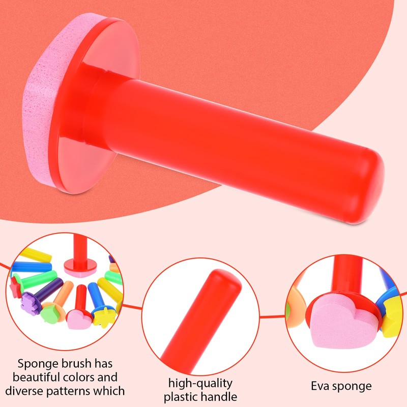 12 Pcs Paint Sponges Sponge Brushes Foam Brushes Sponge Paint