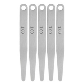 sourcing map 5pcs Feeler Gauge 1.0mm Thickness Gauge 65MN Steel Metric Gap Measuring Tool, Single Blade