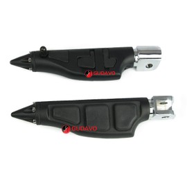 Motorcycle Chrome Aluminum Foot Pegs Front Foot Pedal With Mounts Compatible with HONDA FURY/VT 1300 CX 2009-2021 (GTW Matte balck)