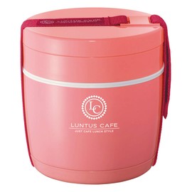 Asbel HLB-BE590 Insulated Lunch Jar, Pink, 20.9 fl oz (590 ml), Lantas BE Stainless Steel Insulated Lunch Box