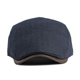 NALITARE Caps for Men Newsboy Hat Beret Hunting Cabbie Hat Irish Flat Caps UK Adjustable Grandad Hat (Blue)