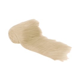FabricLA Banana Shaggy Plush Faux Fur Strips - Craft Fur for Gnomes, Cosplay, and DIY Projects | 2" X 60"
