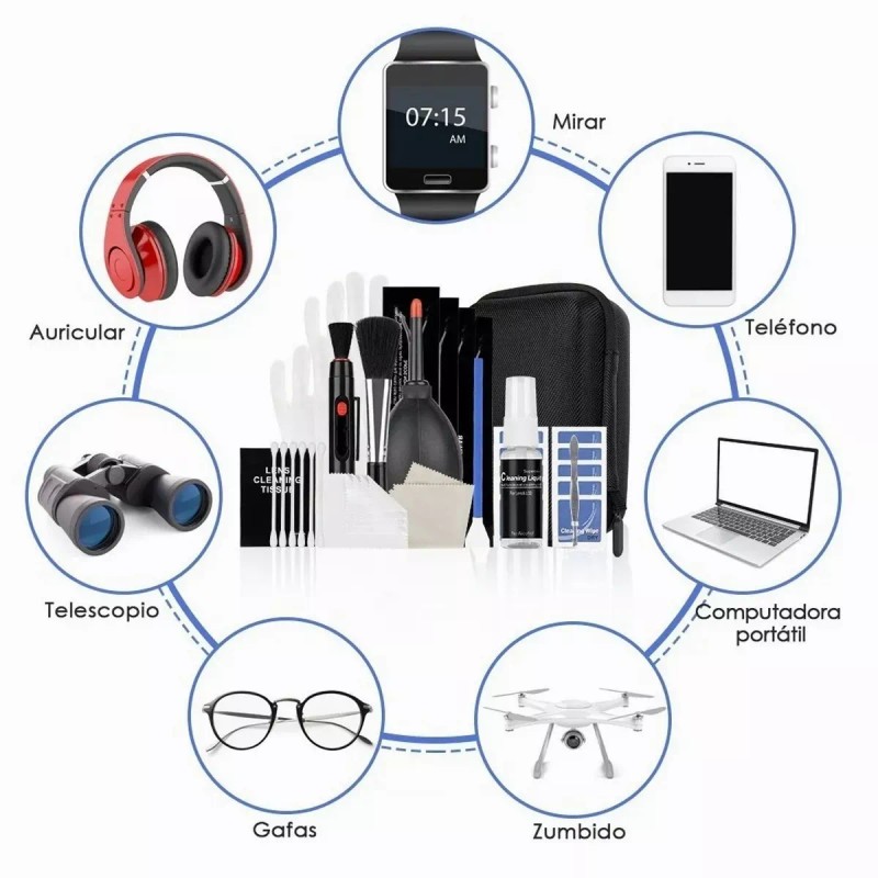 Contaeras Kit De Limpieza Profesional Para Cámaras Dslr 35 Pcs