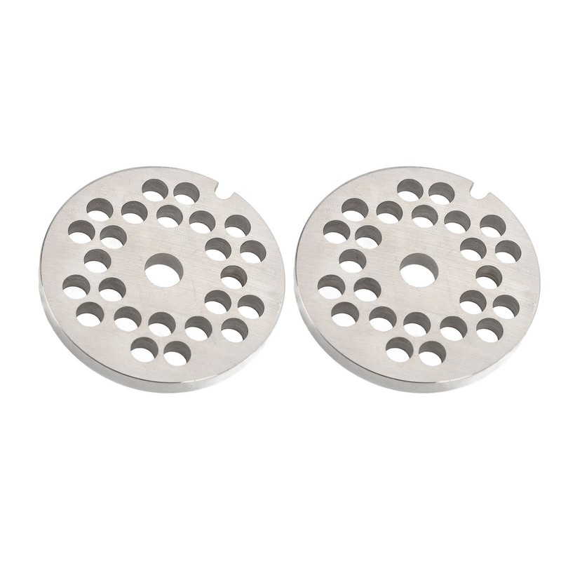 2pcs Meat Grinder Plate Disc Blade Sharpness Blade Rustproof Reusable
