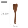 HTB HTB-GC2 Wooden Turner Spatula, Unpainted, 12.8 x 3.1 inches