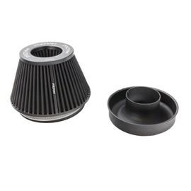 Ramair Performance Pleated Medium Cone Air Filter with 90mm OD Neck Velocity Stack