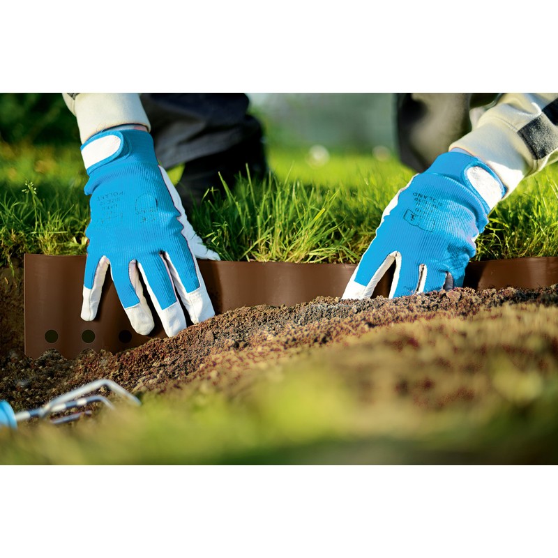 Flexible Garden Lawn Grass Edge 9m x 100mm Dark Green