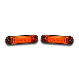Ardillion E-MARKED 2 x 12V 24V AMBER ORANGE YELLOW SIDE MARKER LIGHTS OUTLINE LAMPS 4 SMD FOR TRUCK HORSEBOX CAR ATV VAN PICKUP