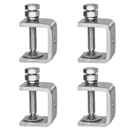 MCSDFN 4 Pack Stainless Steel C Clamps 0.79" with Stable Wide Jaw Opening, Small C-Vise Clamps Heavy Duty U Clamp for Metalworking Woodworking Welding Mounting