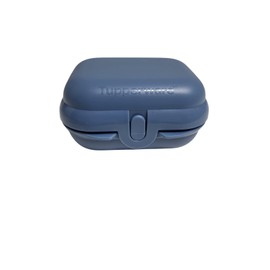 Tupperware To Go Mini Twin Size 1 Small Lunch Box Twin School Nursery (Blue)