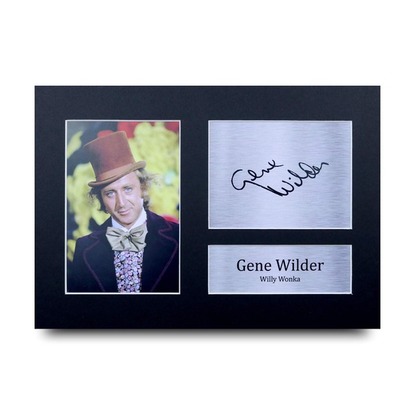 HWC Trading Gene Wilder Gift Signed A4 Printed Autograph Willy