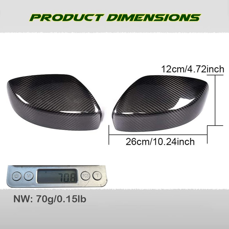 GaofeiLTF Mirror Cap Covers Fits for 2008-2015 Infiniti G37 G25