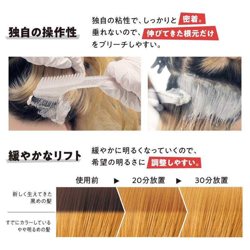 [got2b] Bonding Retouch Bleach (Root Retouch/Damage-less/Clay Bleach/Pudding Hair Elimination)