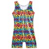 DAXIANG Toddler Gymnastics Leotard Girls Gymnastics Outfit Rainbow Leopard 7-8