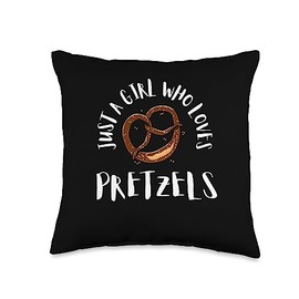 Pretzel Bakery Food Truck Food Lover Apparel Chocolate Covered Sticks and Pretzel Rods Throw Pillow, 16x16, Multicolor