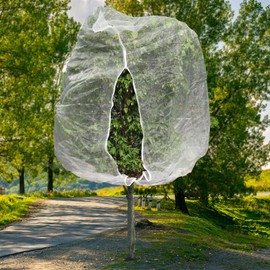 Large Fruit Tree Netting Bags with Zipper and Drawstring, Bird Netting Cover for Protect Plant Mulch Lightweight Cicada Mesh Net for Garden Vegetable Bush Accessories