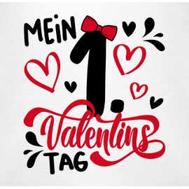 Shirtracer - Bodysuit Boy Girl - Partner - My 1st Valentine's Day - First Valentine's Day Baby Gift Valentines Day, 1 White, 0-3 months