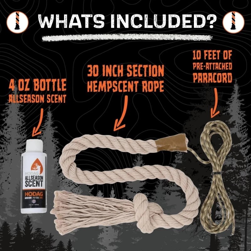 HODAG HempScent Rope Mock Scrape System Single Setup Deer Hunting
