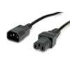 VALUE Power Cable IEC320/C14 Male to C15 Female, Black, 1.8