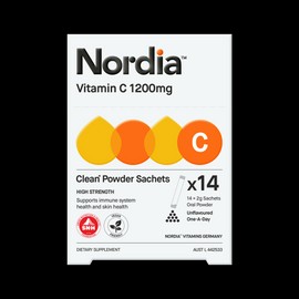 Nordia Vitamin C 1200mg Unflavoured Powder 2g x 14 Sachets