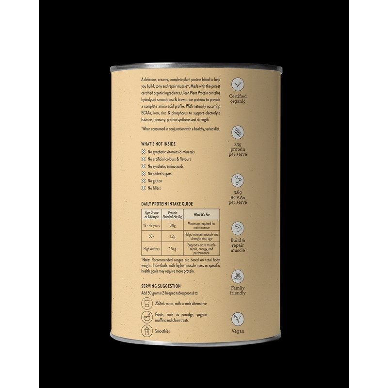 Nutra Naturals Clean Plant Protein Vanilla 500g