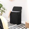 SONGMICS Laundry Hamper with Lid, Bamboo Laundry Basket, Removable Machine