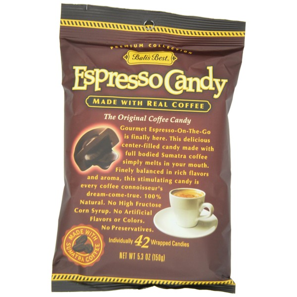 Bali's Best Espresso Candy, 5.3-Ounce Bags (Pack of 12)