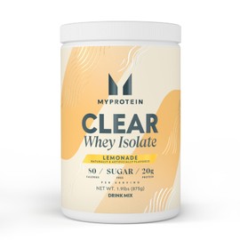 Myprotein Myprotein Clear Whey Isolate Protein Powder, 1.9 Lb (35 Servings) Lemonade, 20g Protein per Serving, Naturally Flavored Drink Mix, Daily Protein Intake for Superior Performance