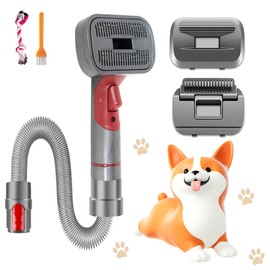 IZSOHHOME Kompatibel mit DYS V7 V8 V10 V11 V15, Dog Cat Brush for Shedding and Grooming, with three replacement heads, massage the skin, Easy to Clean Comb for Long or Short Haired Pets, Pet Brush Kit