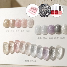 classic nail Revzel Pure Glimmer 10-piece set / 레브젤 퓨어글리머 10종 세트