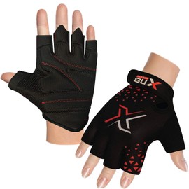 XN8 Weight Lifting Gloves for Gym Training Workout|Breathable HALF FINGER Wrist Support- Great for Fitness-Bodybuilding-powerlifting- Strength Training-Weightlifting-Cycling & Exercise