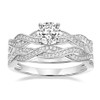 TIGRADE 1CT Wedding Band for Women CZ Bridal Ring Sets