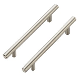 Ravinte 40 Pack 7.38 inch Cabinet Pulls Brushed Nickel Stainless Steel Kitchen Cupboard Handles Cabinet Handles, 5 inch Hole Center