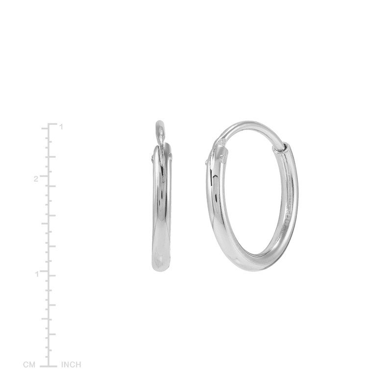 Silpada 'Endless Cycle' Hoop Earrings in Sterling Silver