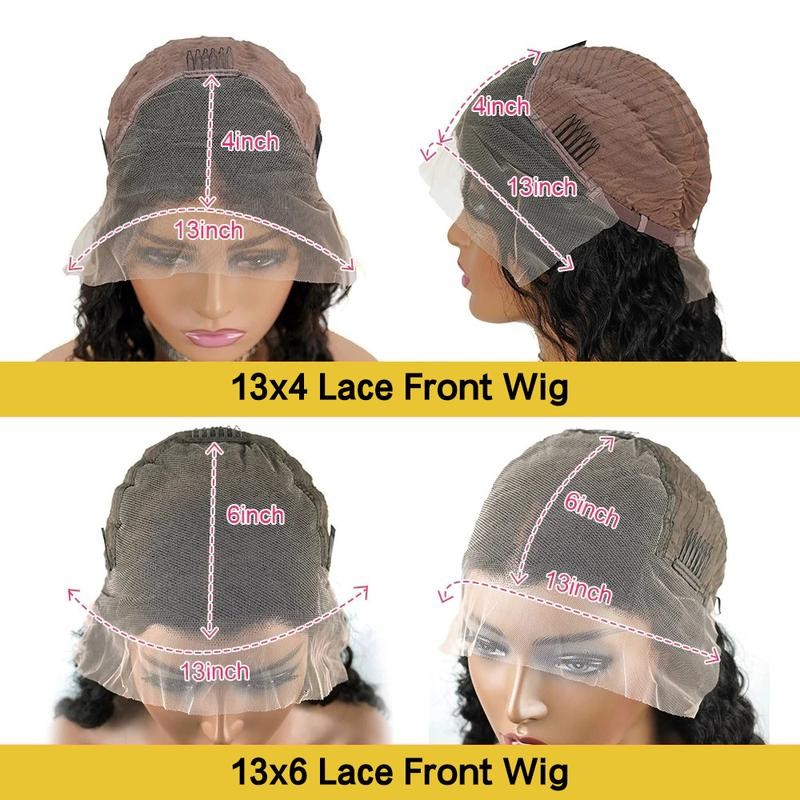 Deep Wave 13x6 Hd Lace Frontal Wigs 180% 250% Density