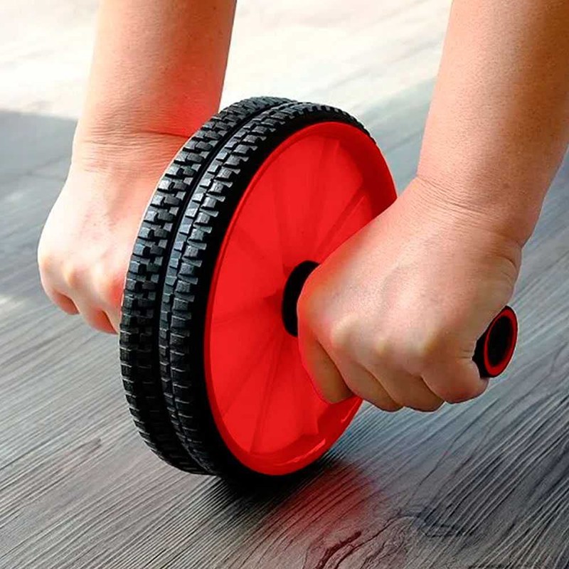 OcioDual AB Wheel Abdominal Trainer Back Trainer Abdominal Roller Orange
