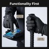 KEYSDEX Winter Motorcycle Gloves for Adult, Black, L