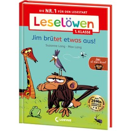 Leselöwen 1. Klasse - Jim ist mies drauf - Jim brütet etwas aus!: Die Nr. 1 für den Lesestart - Mit Leselernschrift ABeZeh - Erstlesebuch für Kinder ab 6 Jahren