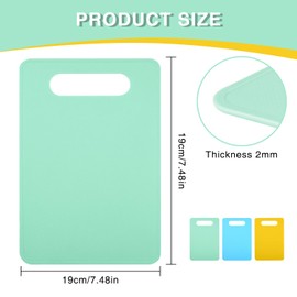 Xdealcozyxc 3 Pcs Small Plastic Chopping Board, 29 cm x 19 cm Multipurpose Mini Chopping Board