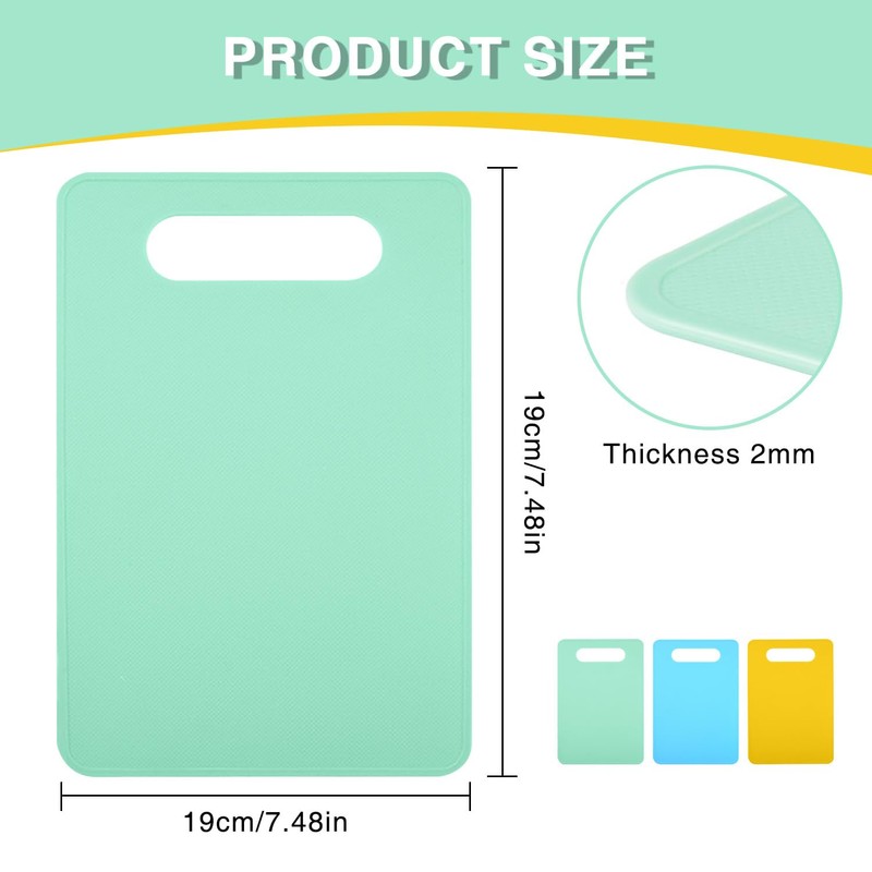 Xdealcozyxc 3 Pcs Small Plastic Chopping Board, 29 cm x