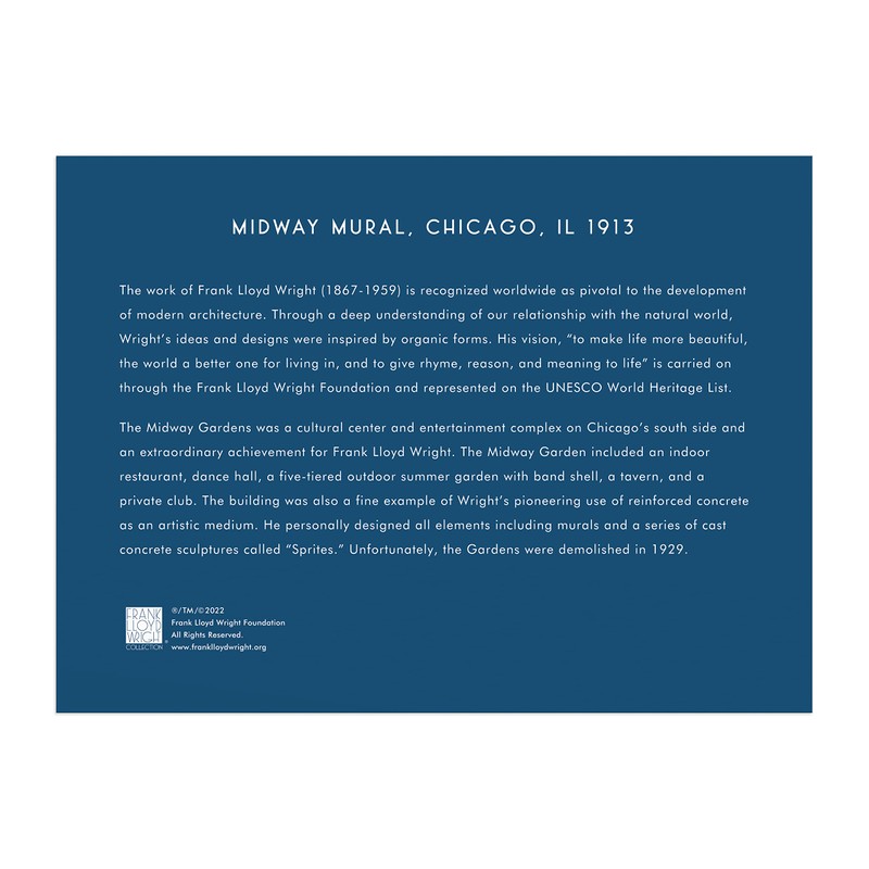 Galison Frank Lloyd Wright Midway Mural 750 Piece Foil Puzzle