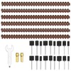 QWORK® 531-Piece Sanding Sleeve Set for Power Tools, Grit 80-600,