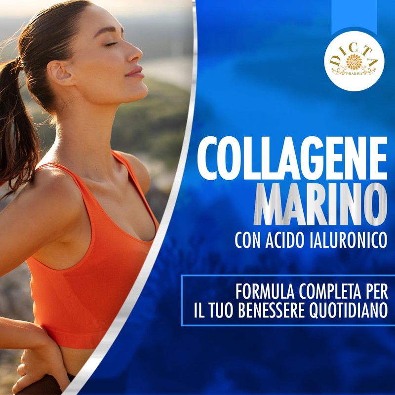 Collagene Marino con Acido Ialuronico Forte 120 Cpr 3000mg -