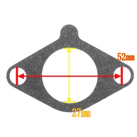 YOFMOO Carburetor Gasket Compatible with Yamaha Gas Club Car Golf Cart G16 G17 G18 G19 G20 G21 G22 - G27 G29 Drive Carb JN6-13567-00 Pack of 3