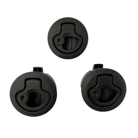 Haasweller 3 x Pull Lock Furniture Lock Like Push Lock Lockable for Motorhome Camper Removal Pressure Lock