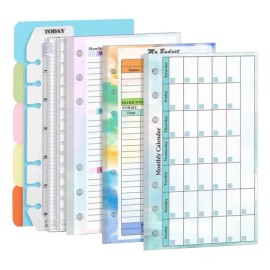 L Recambio De Papel A6 For Agenda De Carpeta A6, Inserto 6,